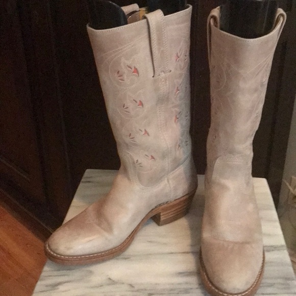 blush cowboy boots